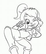 Alvin Chipmunks Chipettes Sheets Brittany Coloring4free Ausmalbilder Animation Coloriage Larry Coloringtop Coloriages sketch template