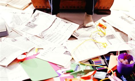 stop paper clutter organizing  filing papers