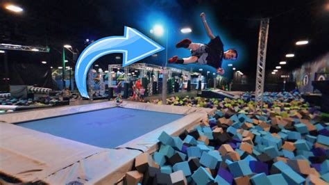 this trampoline park is insane double flips youtube