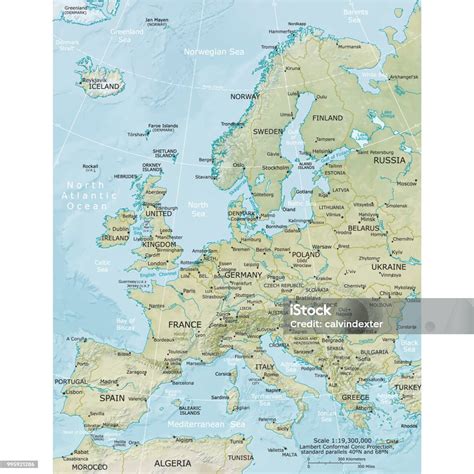 fysisk karta oever europa vektorgrafik och fler bilder pa karta karta