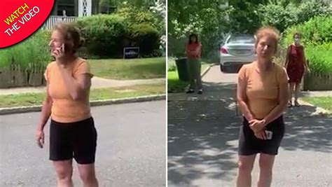 screeching woman calls police on black couple as white neighbours brand
