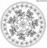 Coloring Pages Christmas Mandalas Mandala Magic sketch template