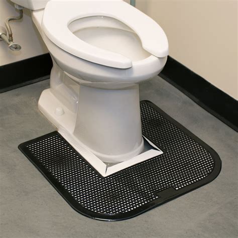 black disposable toilet floor mat imp