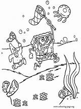 Spongebob Jellyfish Squarepants Hunting sketch template