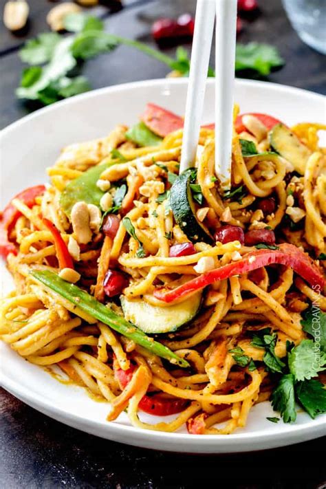 easy 25 minute spicy thai pumpkin noodles with chicken option carlsbad cravings