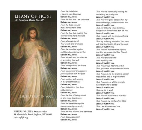 litany  trust   faith