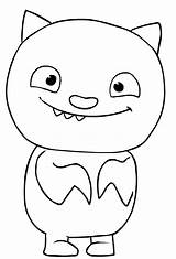 Ugly Coloring Pages Dolls Doll Uglydolls Bat Lucky sketch template
