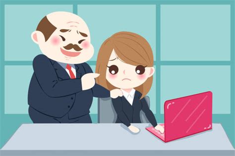 Best Workplace Harassment Illustrations Royalty Free