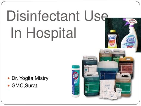 disinfectant   hospital