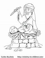 Abraham Isaac Coloring Bible Pages Story Kids Issac Printable Sacrifice Drawing Children Sarah Ministry Sacrifices Clipart School Sheet God Activity sketch template