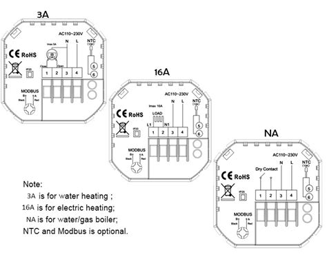aa water floor heating home smart thermostat