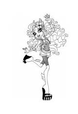 Lagoona Blue Coloring Pages Cool Monster High sketch template
