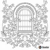 Gate Garden Coloring Drawing Pages Paintingvalley Drawings Getdrawings Getcolorings sketch template