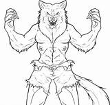Werewolf Coloring Drawing Draw Drawings Template Print Getdrawings Tutorial Comments Coloringhome sketch template