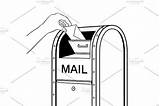 Mailbox Creativemarket sketch template