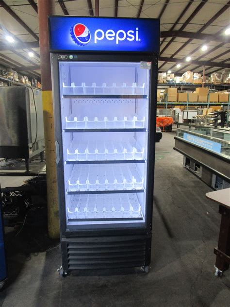 qbd cd hc  door glass cooler merchandiser refrigerator pepsi vision equipment