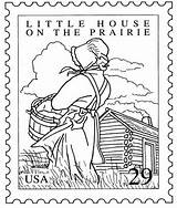 Prairie House Little Coloring Pages Sheets Stamp Printable Pioneer Ingalls Clipart Postage Laura Colouring Wilder La Book Famous West Books sketch template