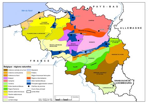 carte complete belgique regions naturelles ressource  portaileduc