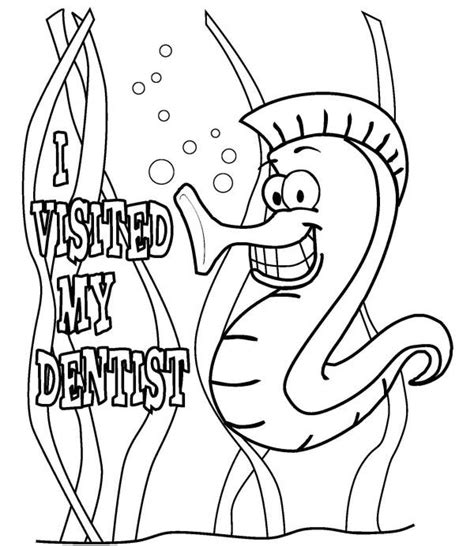 visited dentist coloring page  kids doctor day coloring pages