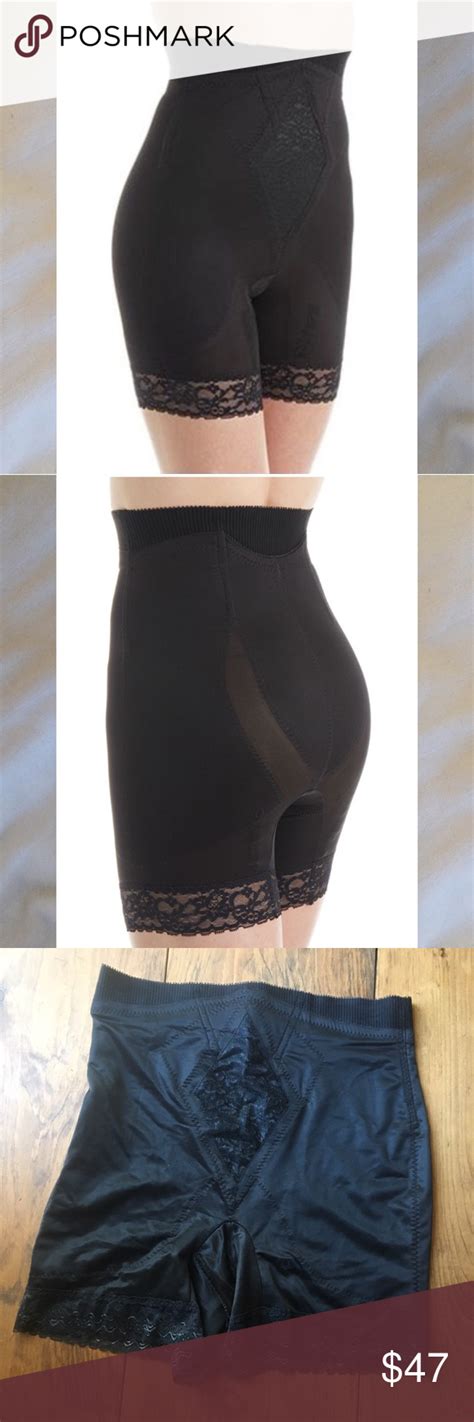 nwot black rago high waist mid thigh shaper brand new without tags comfort control panel