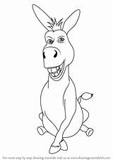 Donkey Shrek Drawing Draw Easy Step Characters Cartoon Quinn Harley Drawings Disney Coloring Para Colorear Learn Drawingtutorials101 Burro Funny Cute sketch template