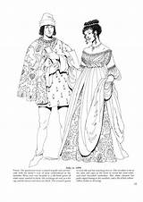 Coloring Pages Renaissance Clothing Popular sketch template