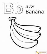 Banana Coloring Sheet Kids sketch template