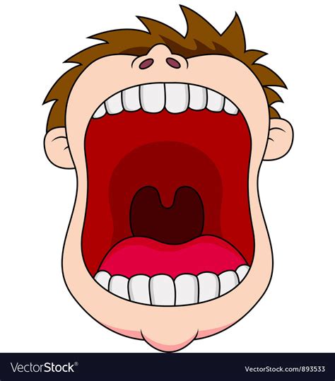 open mouth royalty free vector image vectorstock