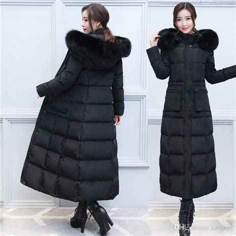 2019 Extra Long Down Jacket Female Winter Parkas Snow