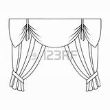 Curtains Drawing Getdrawings Stage sketch template