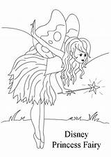 Coloring Fairy Princess Disney Pages Kids Fairies Choose Board sketch template