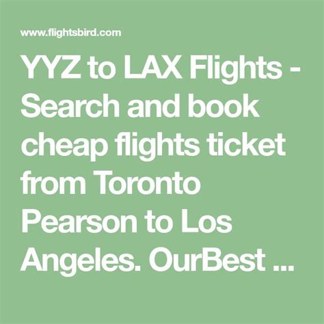 yyz  lax flights search  book cheap flights ticket  toronto pearson  los angeles