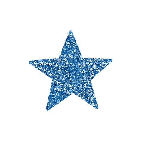blue glitter star  png