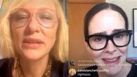 Cate Blanchett Said I M A Lesbian During An Instagram Live