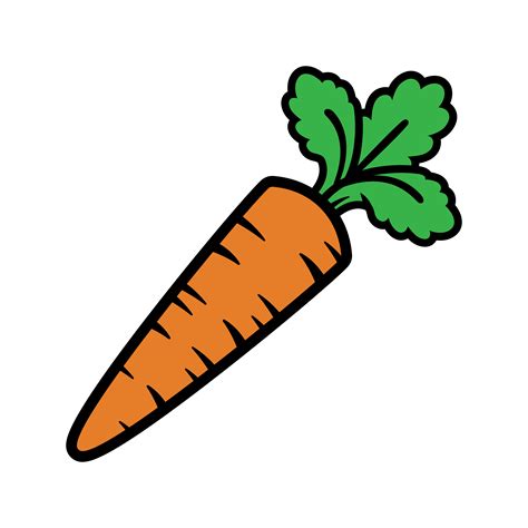 cartoon carrot vegetable  vector art  vecteezy