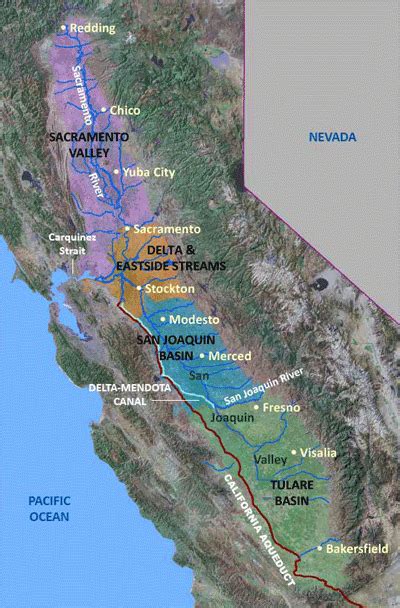 map    central valley subregions california history