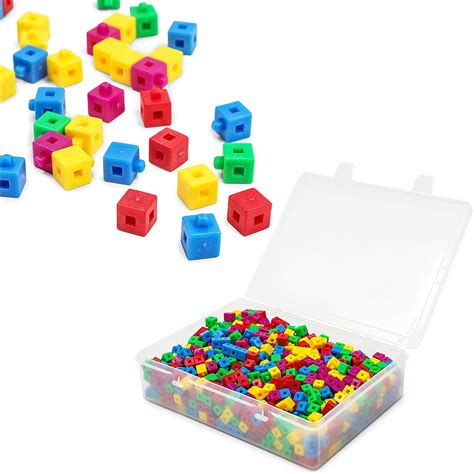 pcs math counting blocks linking cubes  kids  colors