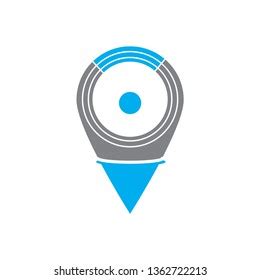 location tracking logo images stock  vectors shutterstock