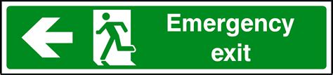emergency exit sign clipartsco