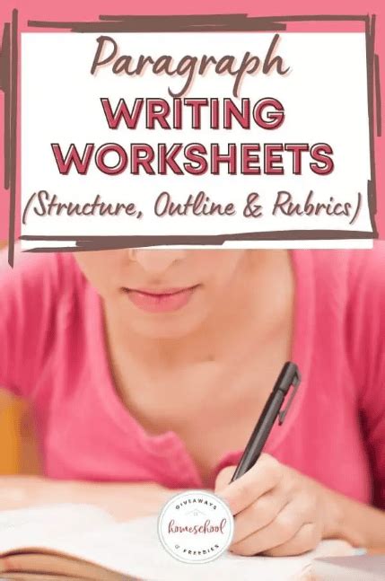 writing paragraph worksheets  homeschool deals