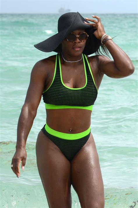 Eva Longoria And Serena Williams Candids On The Beach In