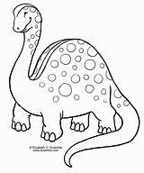 Coloring Dinosaur Pages Simple Printable sketch template