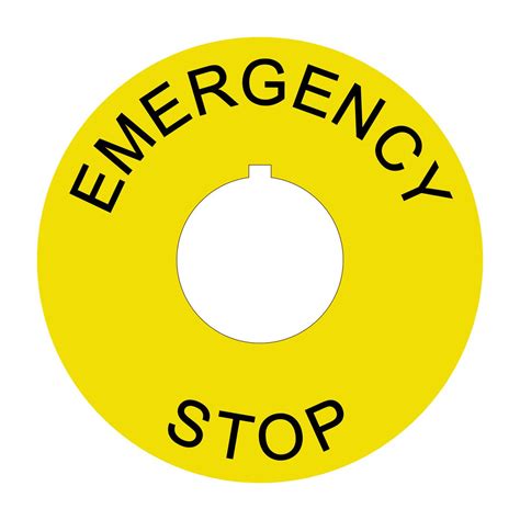 tabliczka opisowa emergency stop fimm grawo