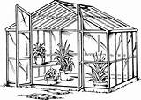 Greenhouse Drawing Plants Definition Getdrawings Glass English sketch template