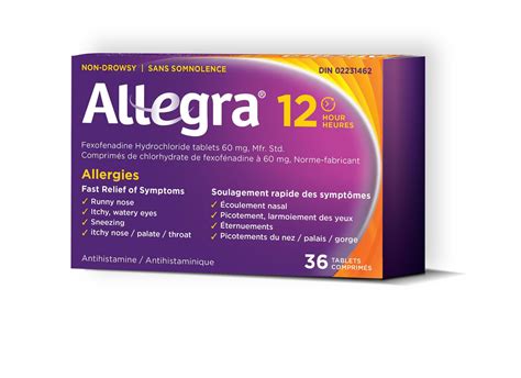 allegra  hour allergy relief tablets walmart canada