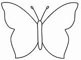 Butterfly Coloring Simple Outline Printable Template Pages Cut Papillon Colouring Stencils Cute Templates Choose Board Clipart sketch template