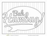 Humbug Bah sketch template