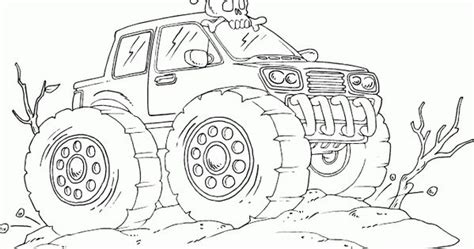 gallery  monster trucks grave digger coloring page