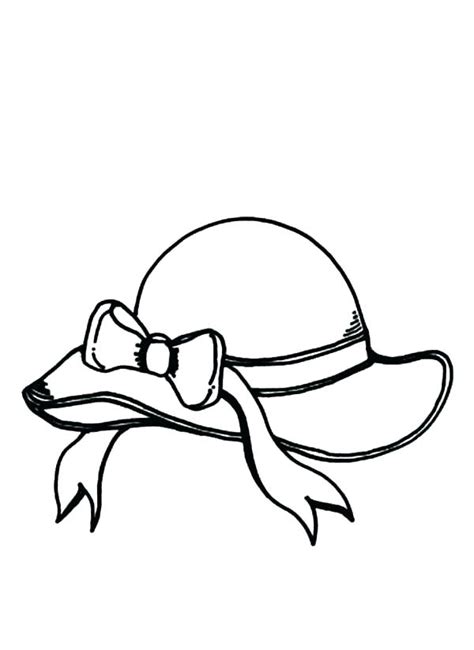 snow hat coloring page