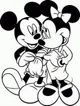 Coloring Mickey Mouse Pages Printable Color Library Clipart Disney Minnie sketch template